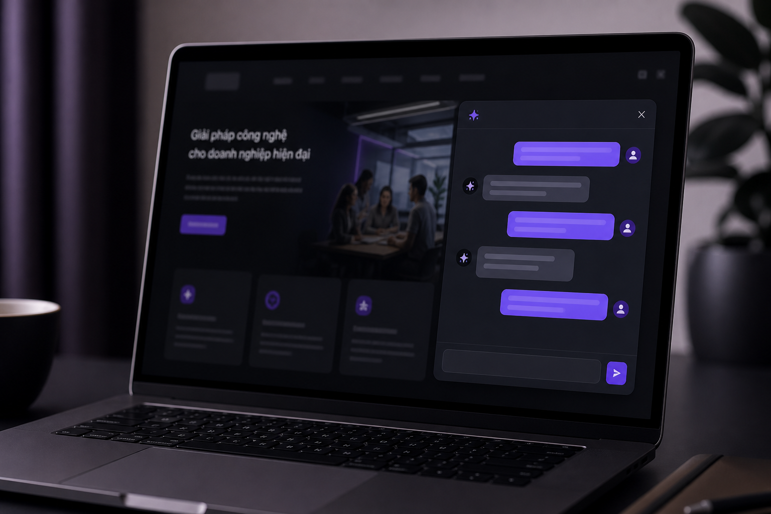 Chatbot AI Dolphin Care phản hồi khách trên website doanh nghiệp theo thời gian thực