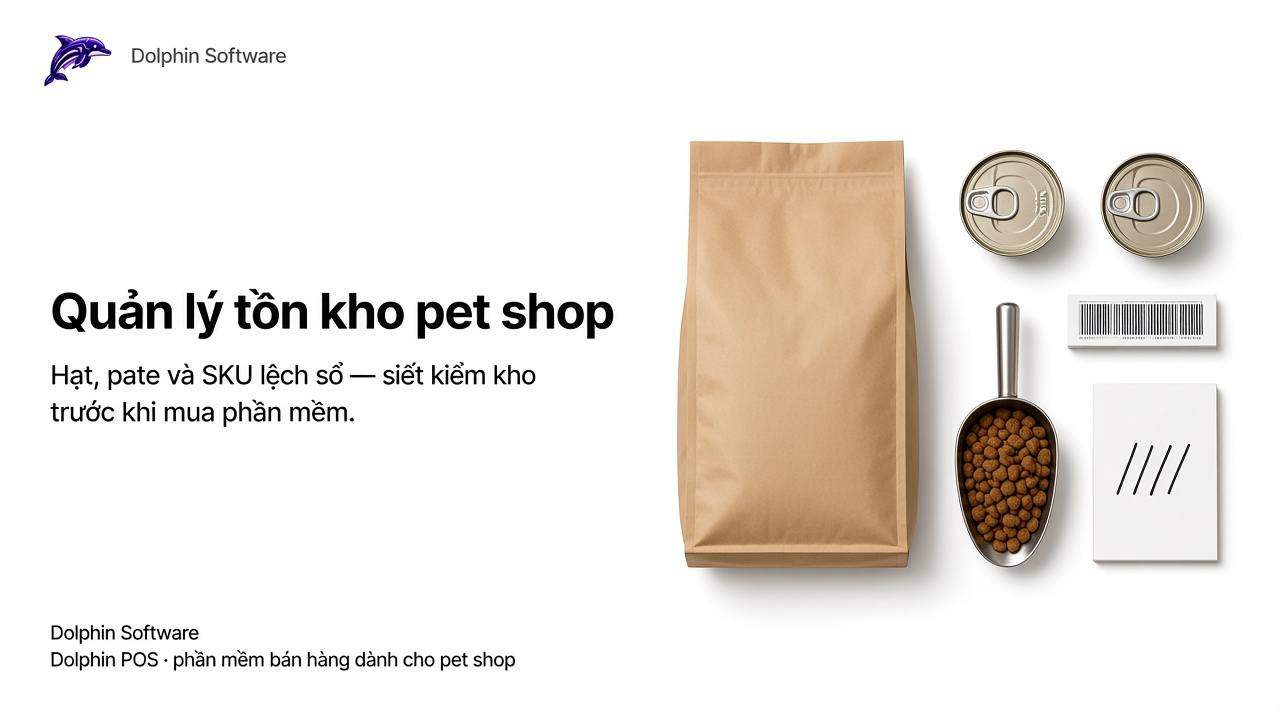 Quản lý tồn kho pet shop: khi hạt, pate và SKU bắt đầu lệch sổ