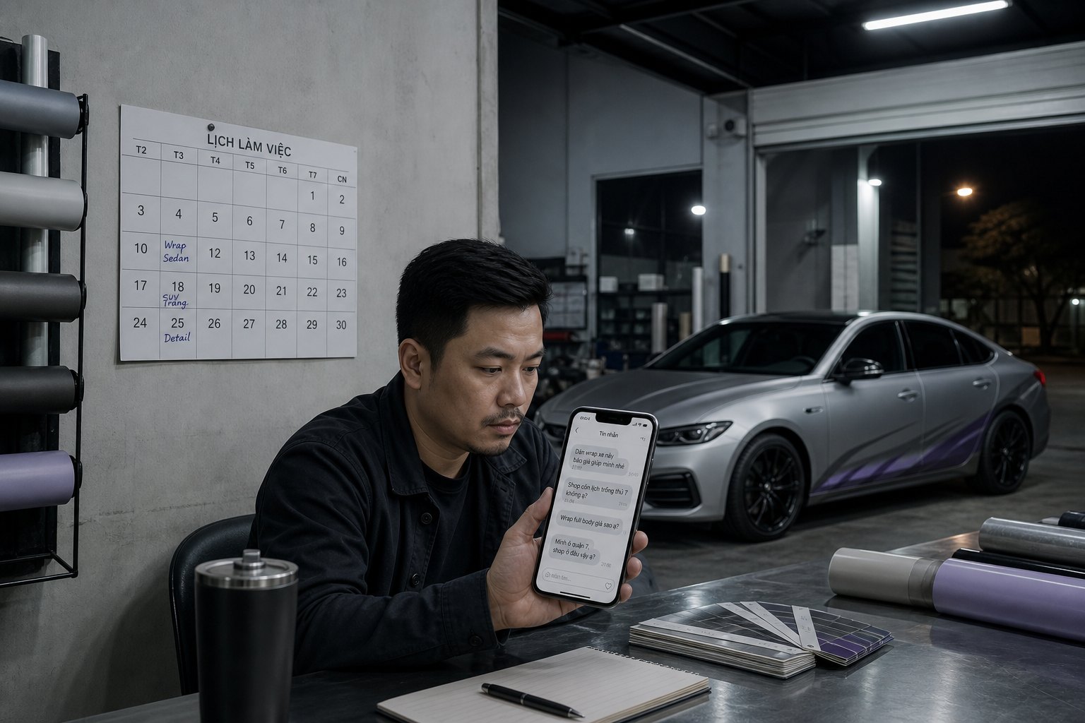 Website shop độ xe — Instagram chưa đủ để khách đặt lịch